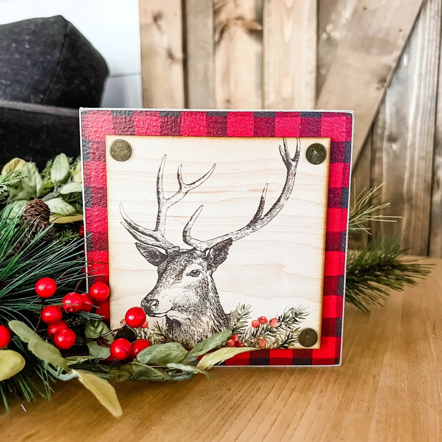 Christmas Mini Block Tiered Tray Signs: Winter Wonderland