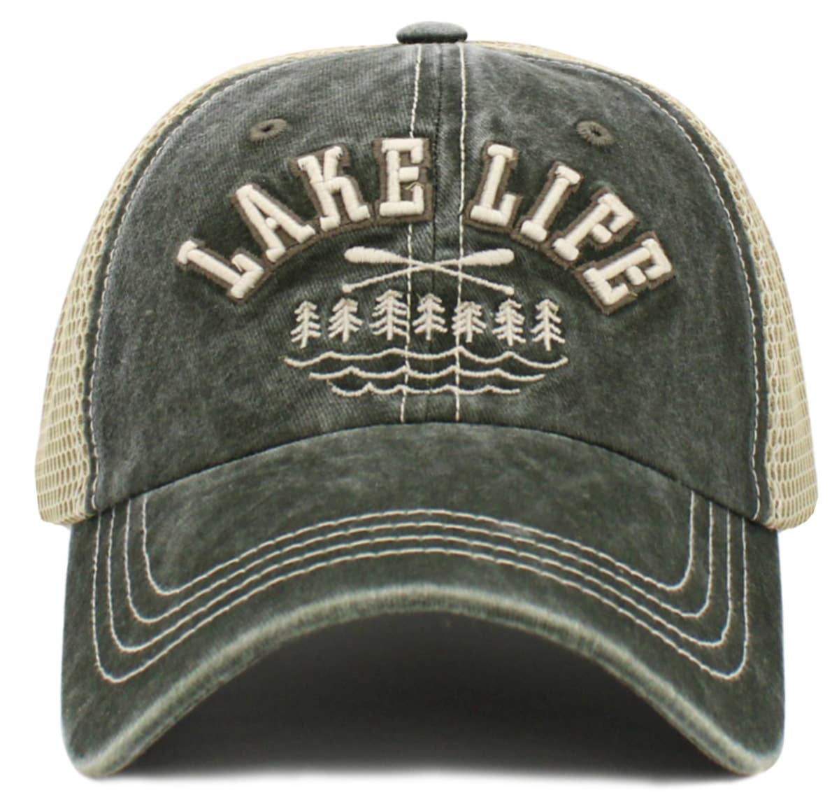 Lake Life Vintage Ballcap: BLUE