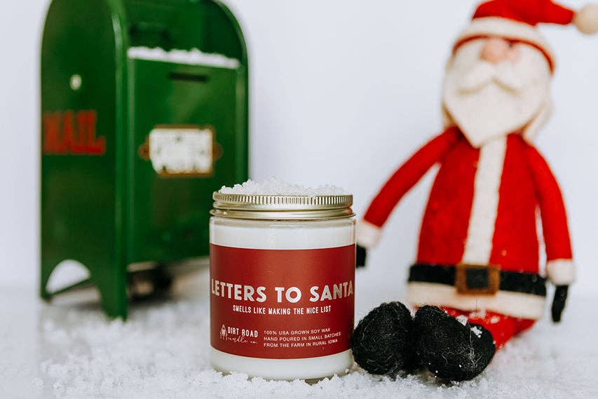 Letters To Santa Candle: 8 oz Candle