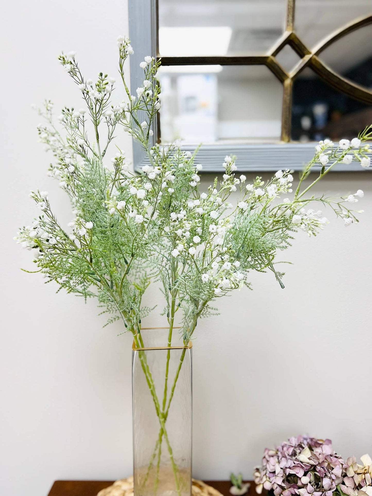 Frosted Soft touch Baby's breath spray