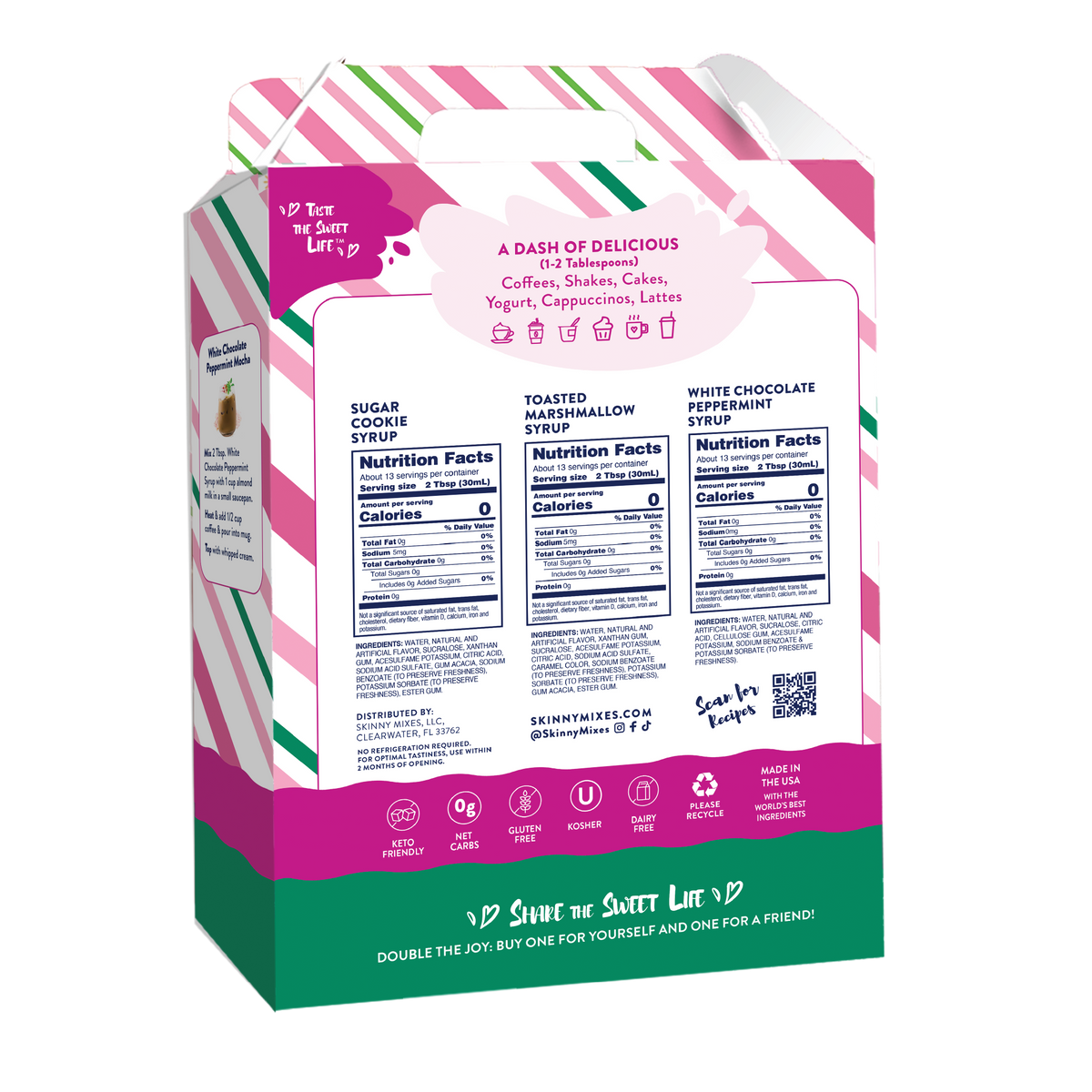 Holiday Barista Syrup Trio - Sugar Free Gift Set