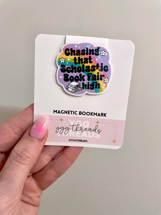 Chasing that Scholastic Book Fair High | Magnetic Bookmark: Gloss