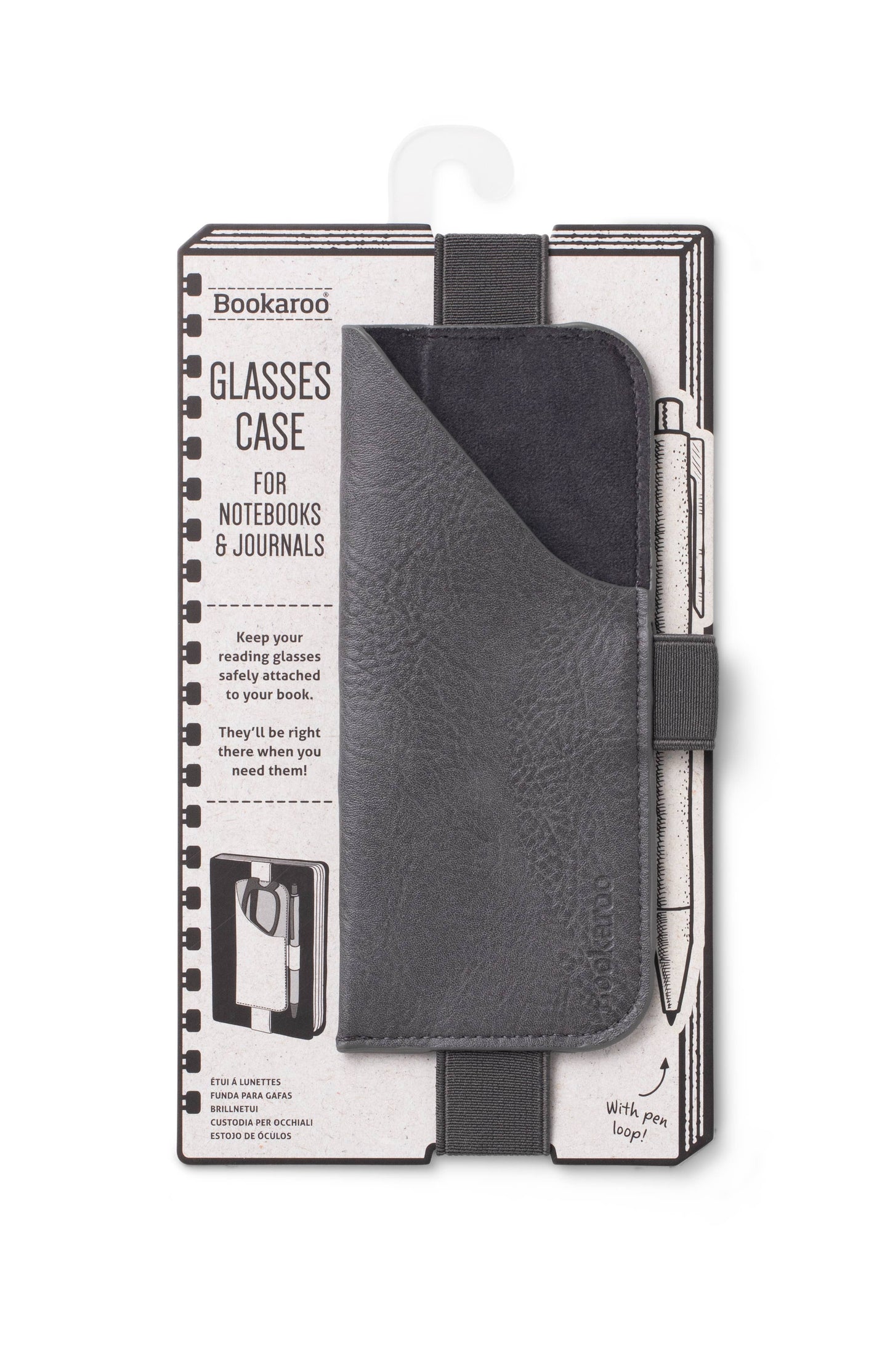Bookaroo Glasses Case: Black