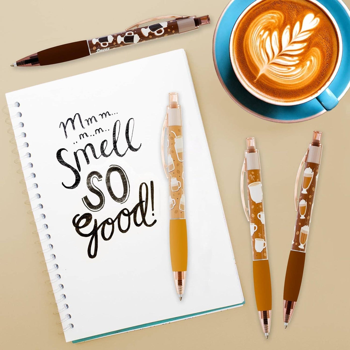 Coffee Scented Pens (set of 6)