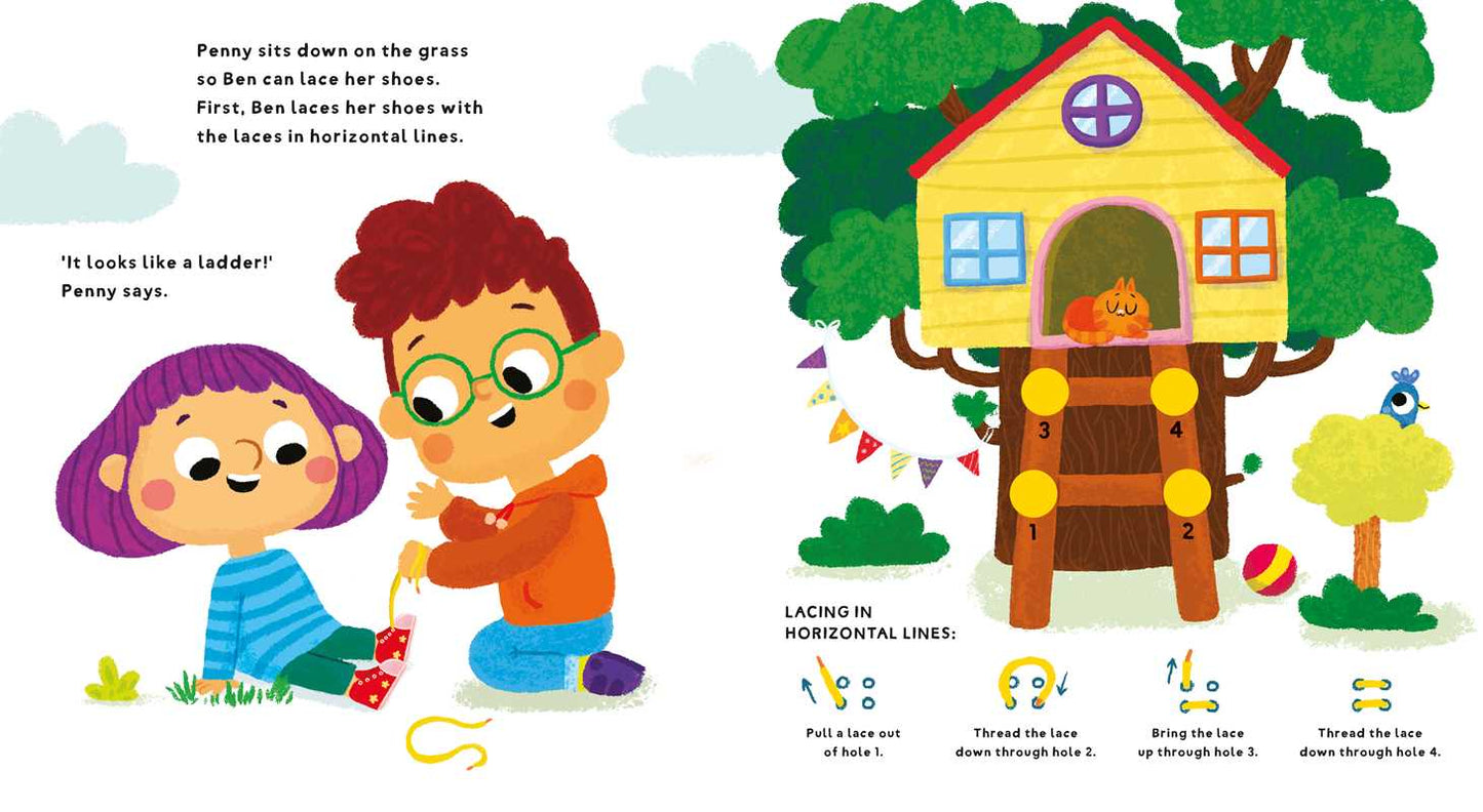 Yes I Can! Tie My Shoes by Little Genius Books: Board Books; 12 pages / English