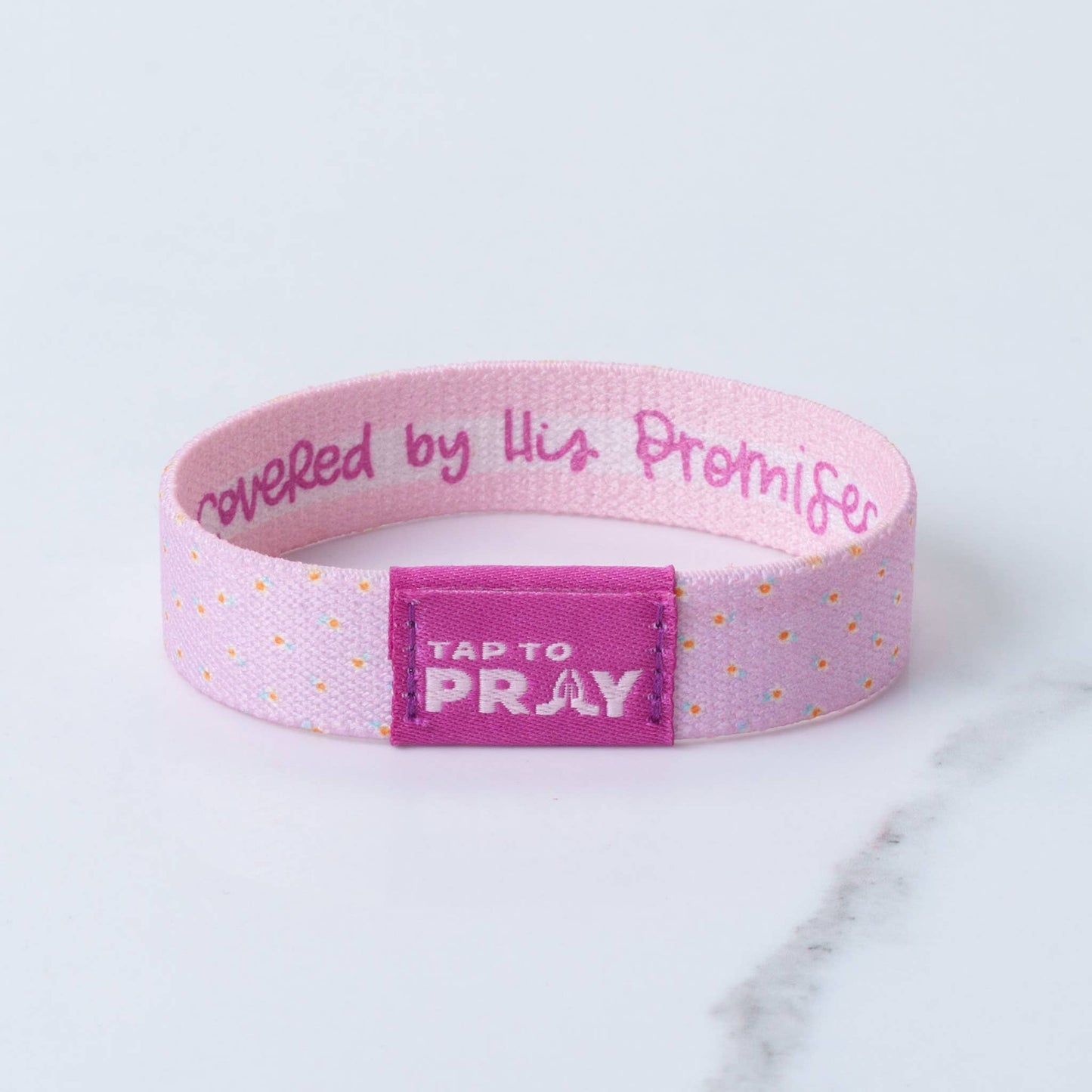Tap To Pray™ - Kingfolk Series Wristband - Covered by His Promises: Medium