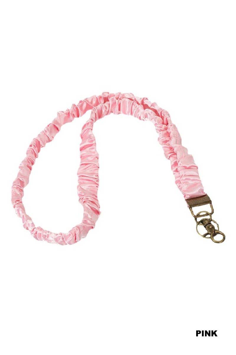Trendy Scrunchie Lanyard: BLACK