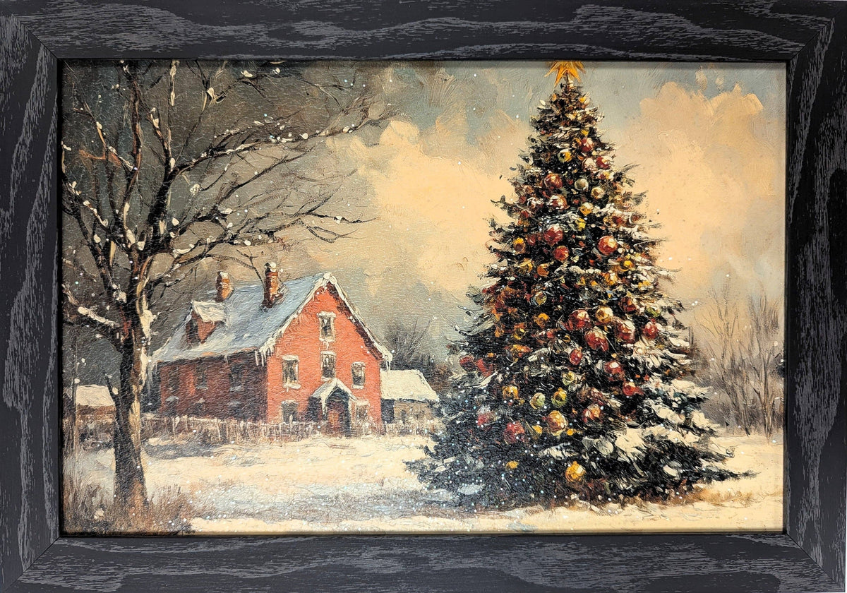 Countryside Christmas - Vintage Christmas Wall Art: P11 / 17" x 12"