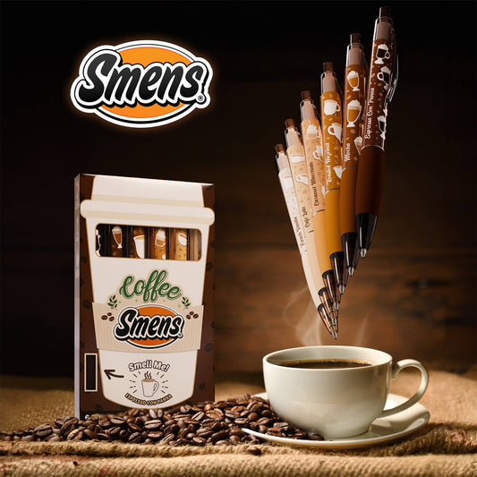 Coffee Scented Pens (set of 6)