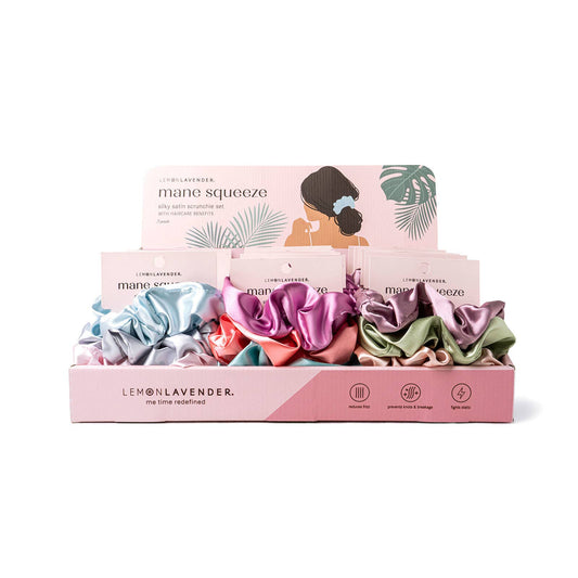 Oversized Satin Scrunchie Pk